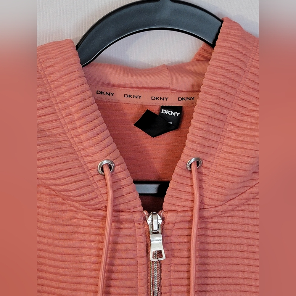 NWT DKNY Ottoman Full Zip Hoodie Size XL - Picture 2 of 12